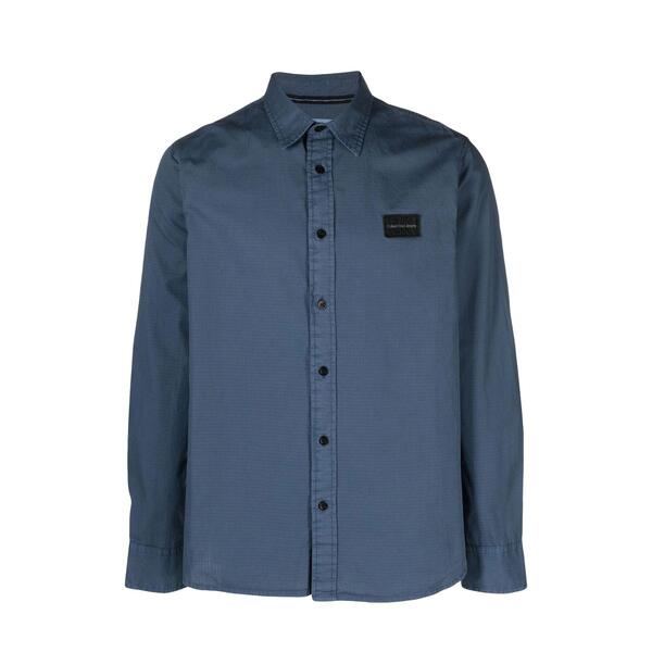 Ανδρικό Πουκάμισο Calvin Klein Gmd Ripstop Shirt Aegean Sea J30J322616-DBZ