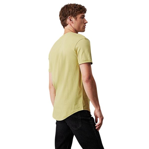 Ανδρικό T-Shirt Calvin Klein Badge Turn Up Sleeve Leek Green J30J323482-LHE