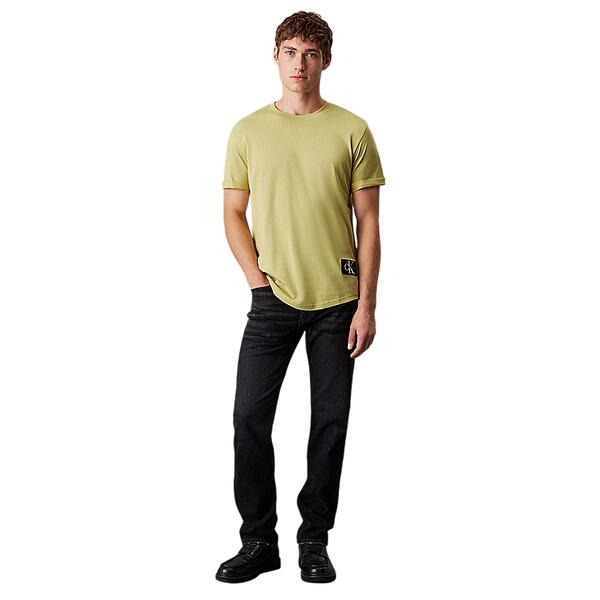 Ανδρικό T-Shirt Calvin Klein Badge Turn Up Sleeve Leek Green J30J323482-LHE