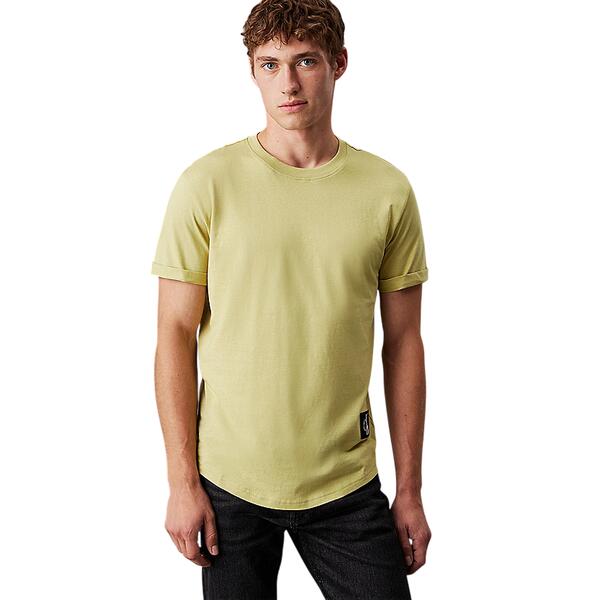 Ανδρικό T-Shirt Calvin Klein Badge Turn Up Sleeve Leek Green J30J323482-LHE