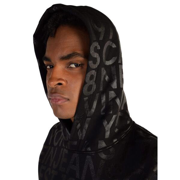 Ανδρικό Φούτερ Calvin Klein Logo Aop Hoodie Tone On Tone J30J324634-0GL