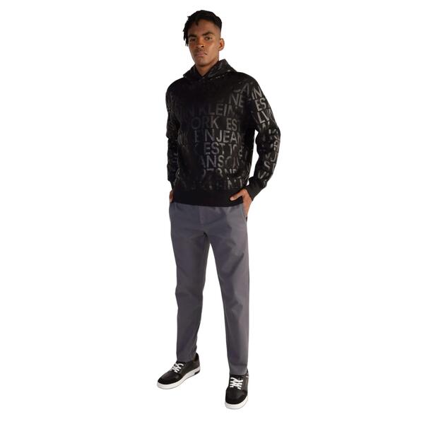 Ανδρικό Φούτερ Calvin Klein Logo Aop Hoodie Tone On Tone J30J324634-0GL