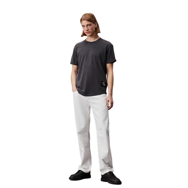 Ανδρικό T-shirt Calvin Klein Washed Monologo Badge Tee Washed Black J30J325207-PT2