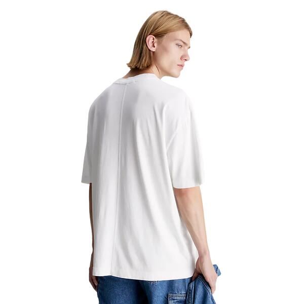 Ανδρικό T-shirt Calvin Klein Archival Monologo Tee Bright White J30J325427-YAF