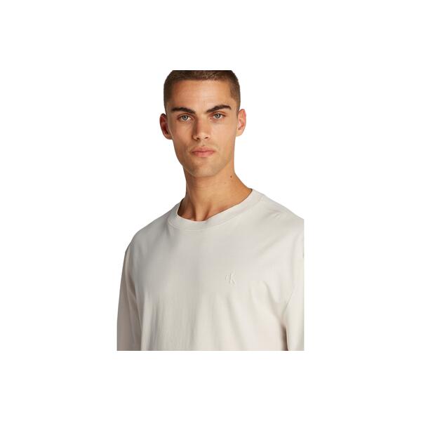 Αντρικό T-shirt Calvin Klein Washed Puff Print Moonbeam J30J327078-PDH