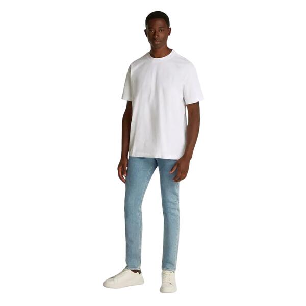 Αντρικό T-shirt Calvin Klein Soft Layered Monogram Bright White J30J327089-YAF