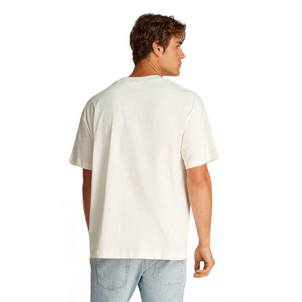 Aνδρικό T-shirt Calvin Klein Logo Tape Tofu J30J327237-YAS