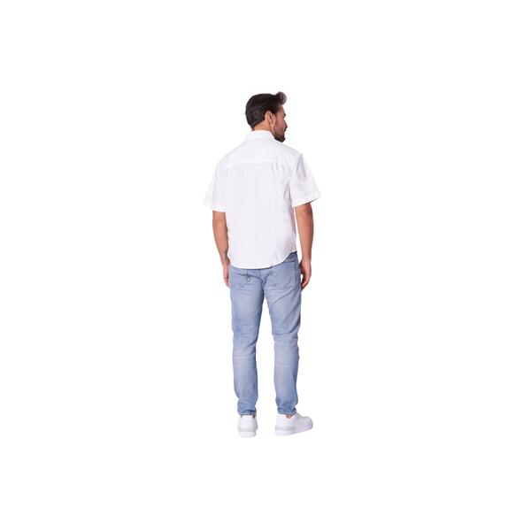 Ανδρικό Πουκάμισο Calvin Klein Oxford Ss Shirt Bright White J30J327293-YAF