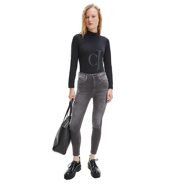 Γυναικείο Jean Calvin Klein High Rise Super Skinny Denim Grey J20J217042-1BZNI