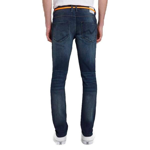 Ανδρικό Jean Tom Tailor 2nd 002 Skinny Used Dark Stone Blue Denim 1016983-10120