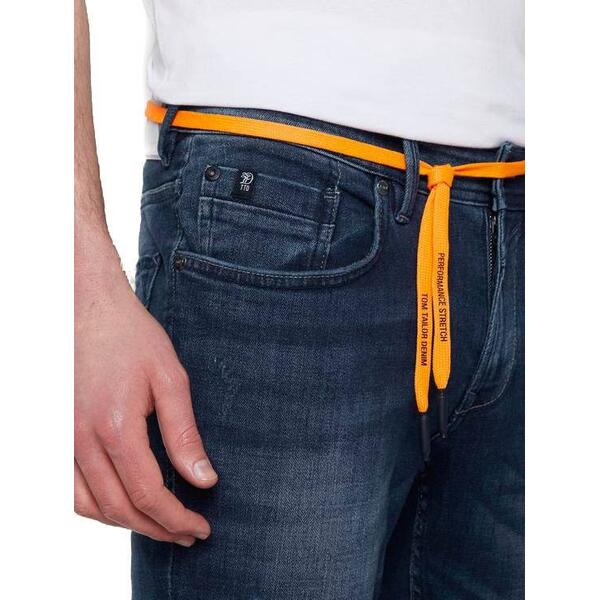 Ανδρικό Jean Tom Tailor 2nd 002 Skinny Used Dark Stone Blue Denim 1016983-10120