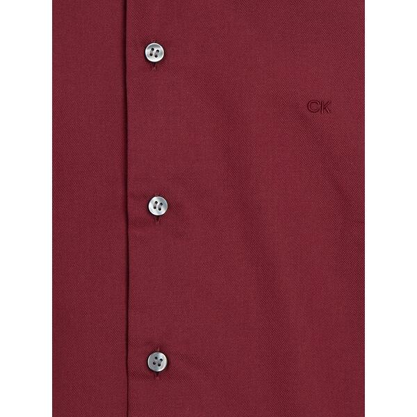 Ανδρικό Πουκάμισο Calvin Klein Twill Easy Care Fitted Shirt Tawny Port K10K108427-XUU