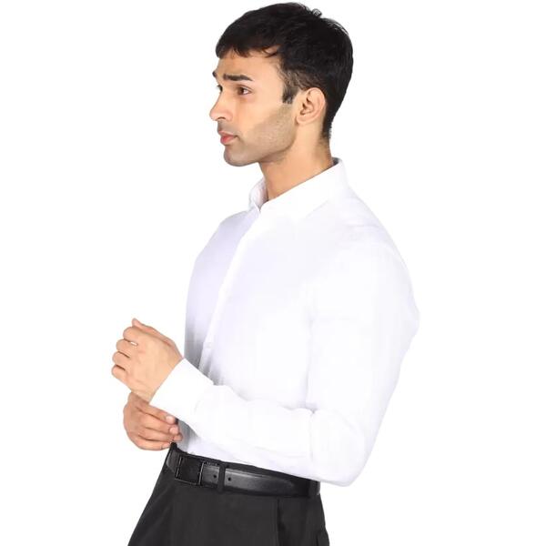 Ανδρικό Πουκάμισο Calvin Klein Linen Solid Slim Shirt White K10K109286-0K4