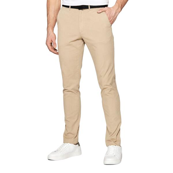 Ανδρικό Παντελόνι Calvin Klein Slim Fit Garment Dye Chino Belt Travertine K10K109456-PF234
