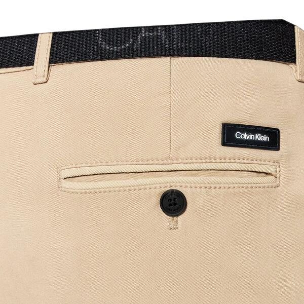 Ανδρικό Παντελόνι Calvin Klein Slim Fit Garment Dye Chino Belt Travertine K10K109456-PF234