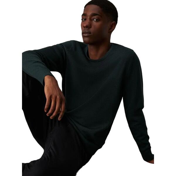Ανδρικό Πουλόβερ Calvin Klein Superior Wool Crew Neck Midnight Forest Heather K10K109474-MQ2