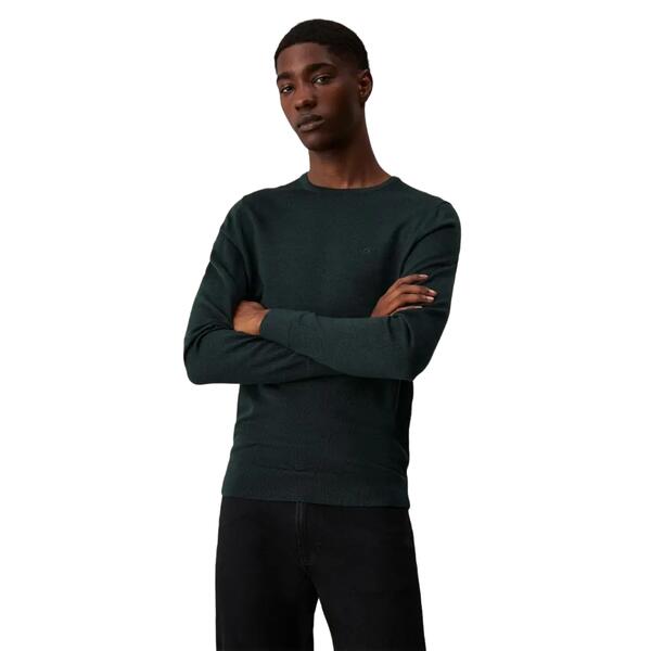 Ανδρικό Πουλόβερ Calvin Klein Superior Wool Crew Neck Midnight Forest Heather K10K109474-MQ2