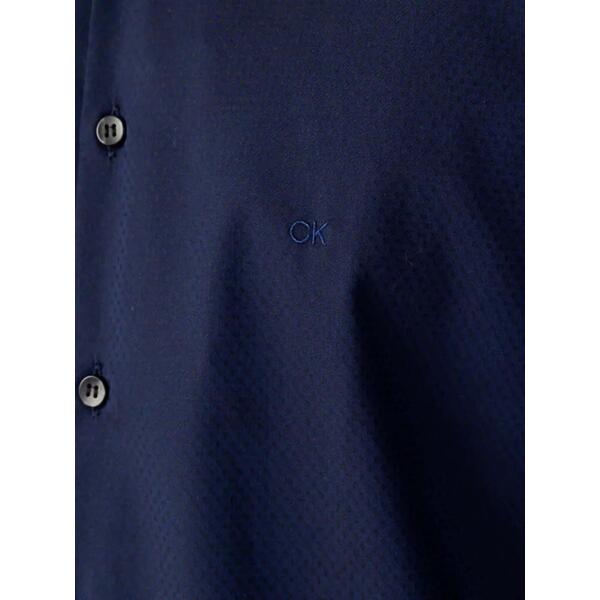 Ανδρικό Πουκάμισο Calvin Klein Dobby Easy Care Slim Navy K10K109826-0G2