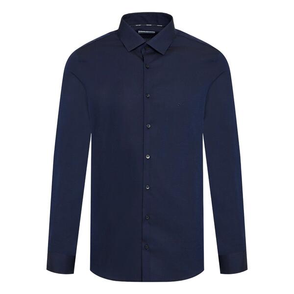 Ανδρικό Πουκάμισο Calvin Klein Dobby Easy Care Slim Navy K10K109826-0G2
