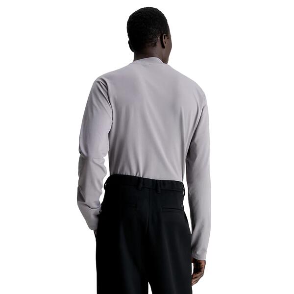 Ανδρική Μπλούζα Calvin Klein Micro Logo Ls Mock Neck Sublunar K10K110179-PTM