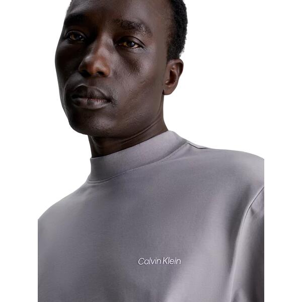 Ανδρική Μπλούζα Calvin Klein Micro Logo Ls Mock Neck Sublunar K10K110179-PTM