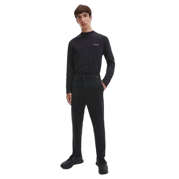 Ανδρική Μπλούζα Calvin Klein Micro Logo Ls Mock Neck Ck Black K10K110179-BEH