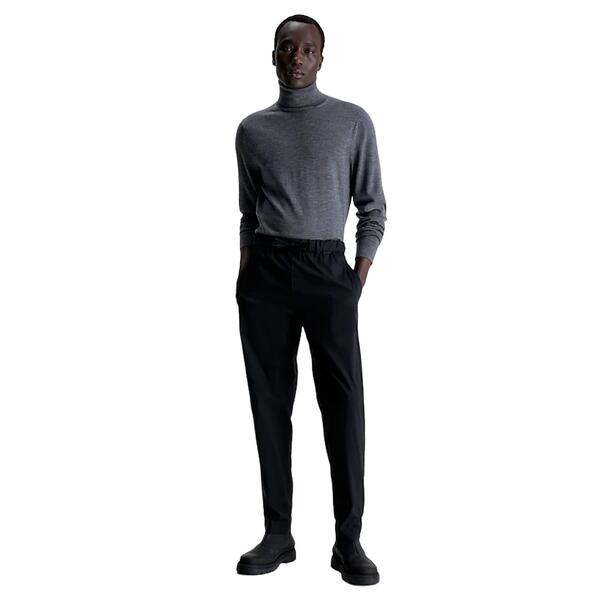 Ανδρικό Πουλόβερ Calvin Klein Superior Wool Mock Neck Dark Grey Heather K10K110424-P4E