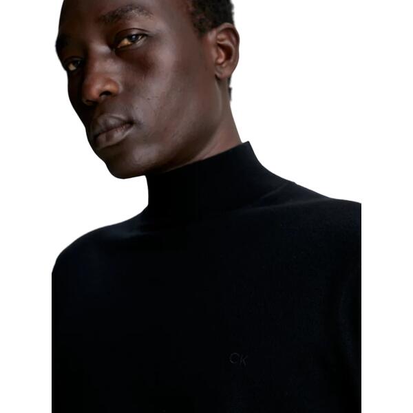 Ανδρικό Πουλόβερ Calvin Klein Superior Wool Mock Neck Ck Black K10K110424-BEH