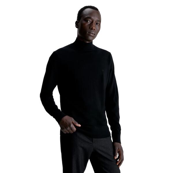 Ανδρικό Πουλόβερ Calvin Klein Superior Wool Mock Neck Ck Black K10K110424-BEH