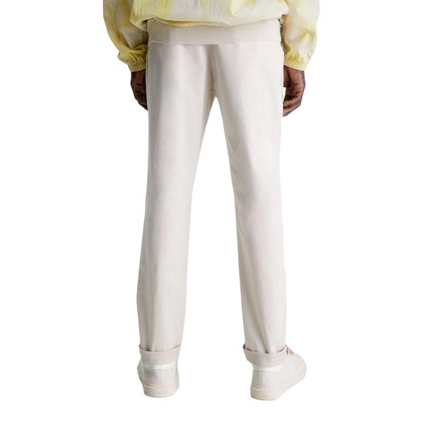 Ανδρικό Παντελόνι Calvin Klein Satin Stretch Slim Chino Stony Beige K10K110963-ACE32