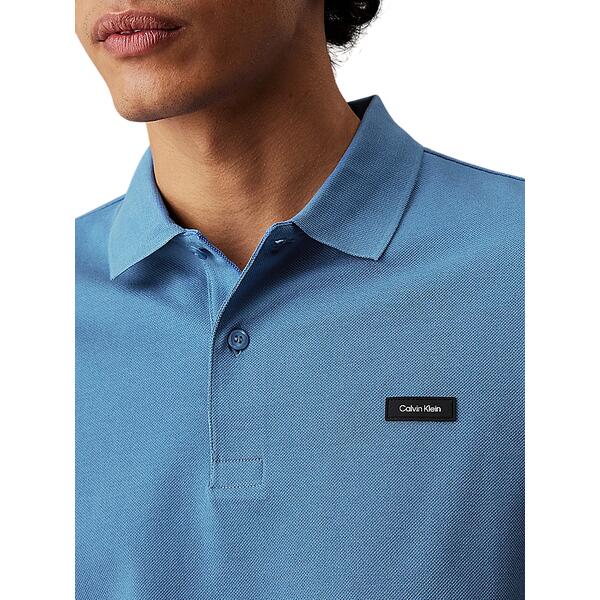 Ανδρικό Polo Calvin Klein Strecth Pique Slim Dutch Blue K10K111196-CE4
