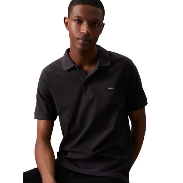 Ανδρικό Polo Calvin Klein Strecth Pique Slim Black K10K111196-BEH