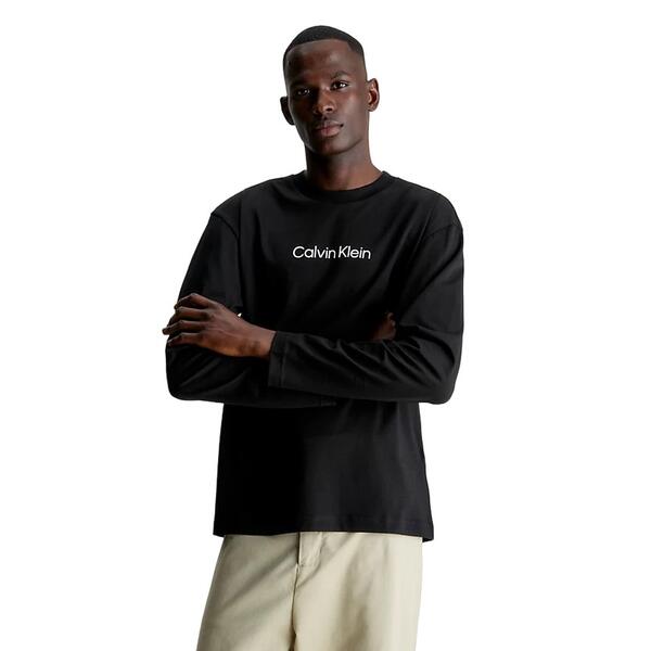 Ανδρική Μπλούζα Calvin Klein Hero Logo Ls T-Shirt Ck Black K10K112396-BEH