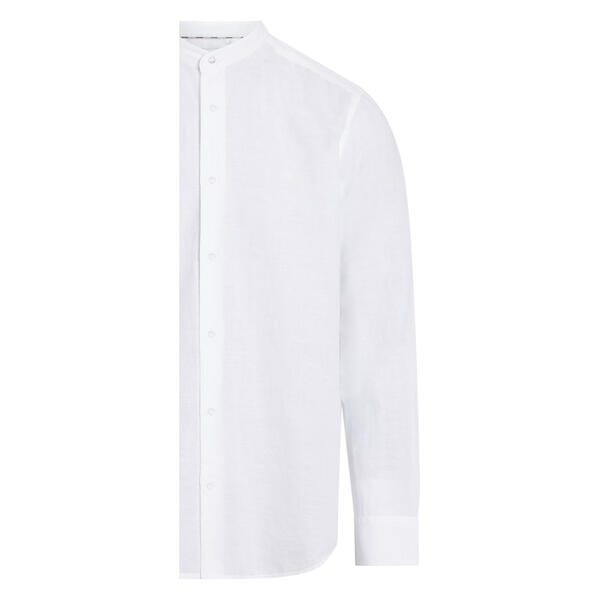 Ανδρικό Πουκάμισο Calvin Klein Linen Cotton Stand Up C Shirt Bright White K10K112706-YAF