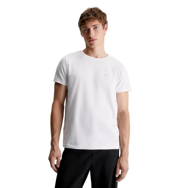 Ανδρικό T-shirt Calvin Klein Stretch Slim Fit T-shirt Bright White K10K112724-YAF