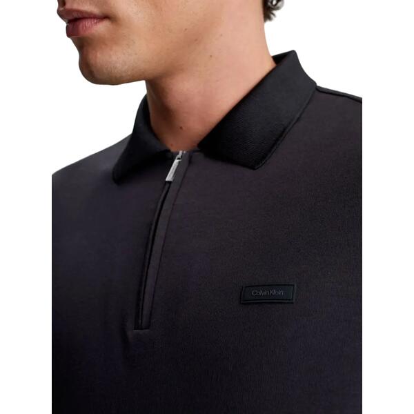 Αντρικό Polo Calvin Klein Smooth Cotton Welt Zip Ck Black K10K112754-BEH