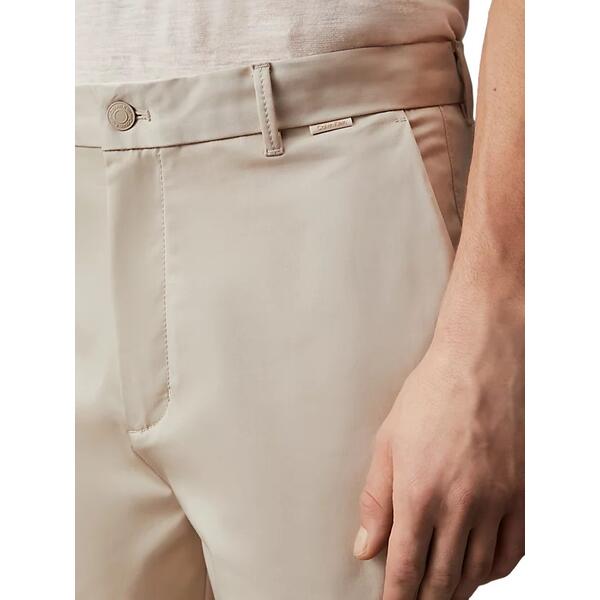 Ανδρικό Σορτς Calvin Klein Sateen Stretch Regular Straight Stony Beige K10K112831-ACE