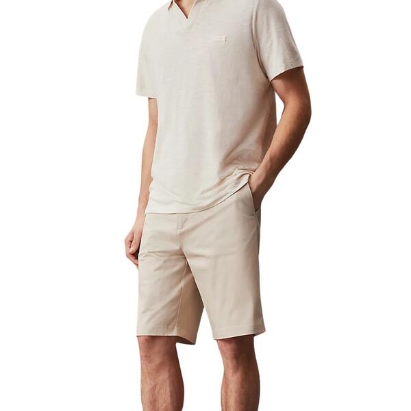 Ανδρικό Σορτς Calvin Klein Sateen Stretch Regular Straight Stony Beige K10K112831-ACE