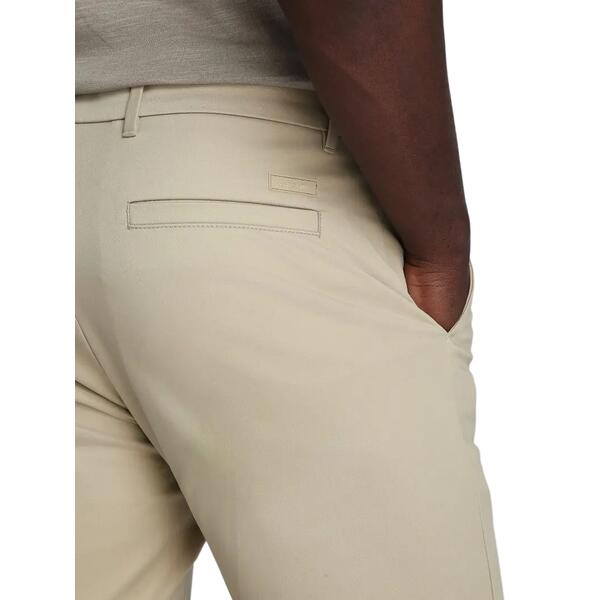 Ανδρικό Παντελόνι Calvin Klein Sateen Stretch Slim Chino Aluminum K10K113429-PAH32