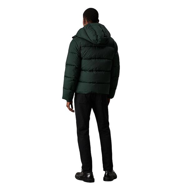 Ανδρικό Mπουφάν Calvin Klein Hooded Quilt Puffer Mw Midnight Forest K10K113476-M14