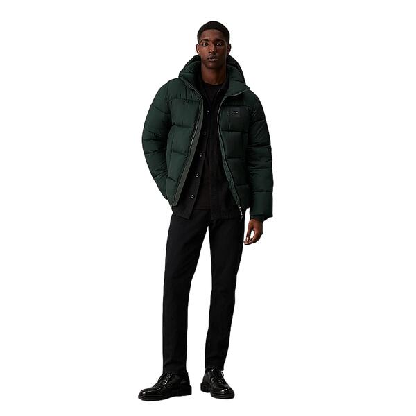 Ανδρικό Mπουφάν Calvin Klein Hooded Quilt Puffer Mw Midnight Forest K10K113476-M14