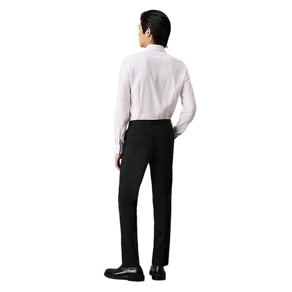 Αντρικό Πουκάμισο Calvin Klein Non Iron Tonal Dobby Slim Bright White K10K113528-YAF