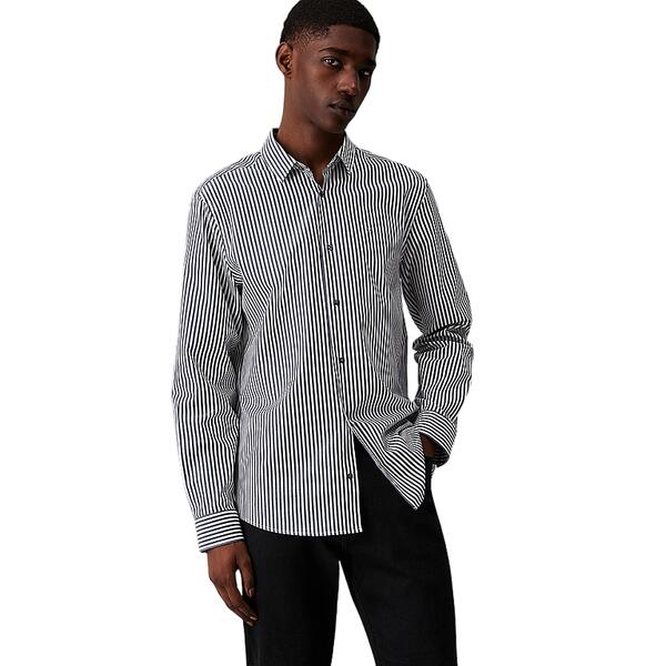 Αντρικό Πουκάμισο Calvin Klein Poplin Stretch Stripe Ink K10K113623-PPK