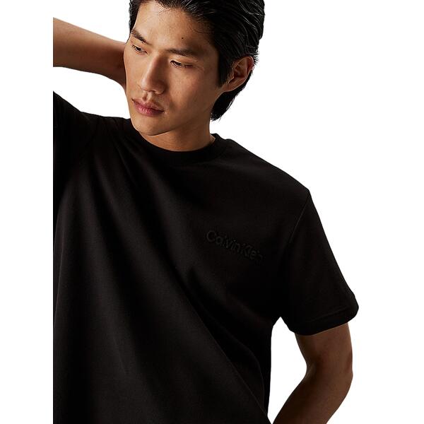 Αντρικό T-shirt Calvin Klein Embossed Logo Black K10K113737-BEH