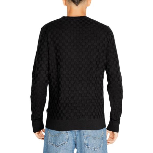 Αντρικό Πουλόβερ Calvin Klein Basket Weave Cotton-Wool Cn Black K10K113747-BEH