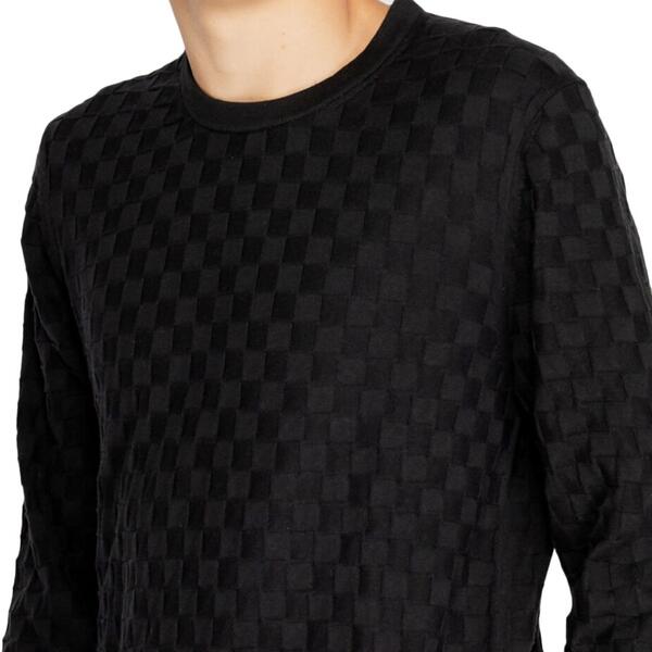 Αντρικό Πουλόβερ Calvin Klein Basket Weave Cotton-Wool Cn Black K10K113747-BEH