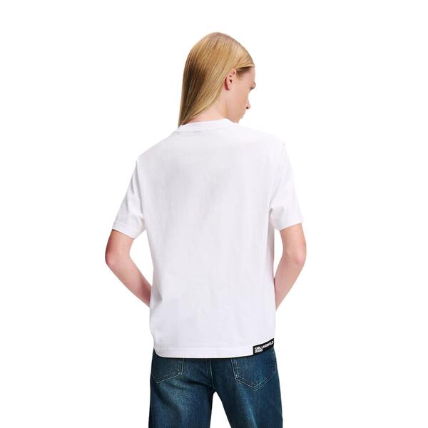 Γυναικείο T-shirt Karl Lagerfeld Regural Sslv Tee White 246J1707-J109