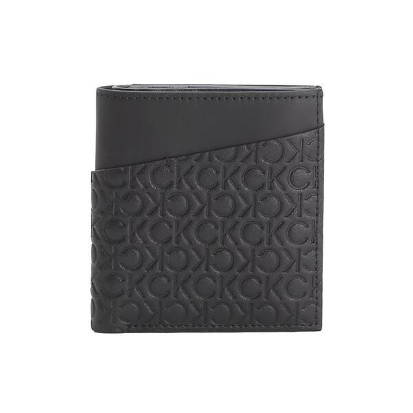 Ανδρικό Πορτοφόλι Calvin Klein Ck Must Mono Trifold 6cc W Coin Black Tonal Mono K50K510306-01I