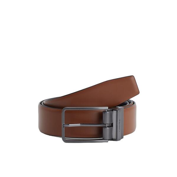 Ανδρική Ζώνη Calvin Klein Adj_ Rev Slim Frame 35mm Ck Black_ Tan K50K510364-BAX