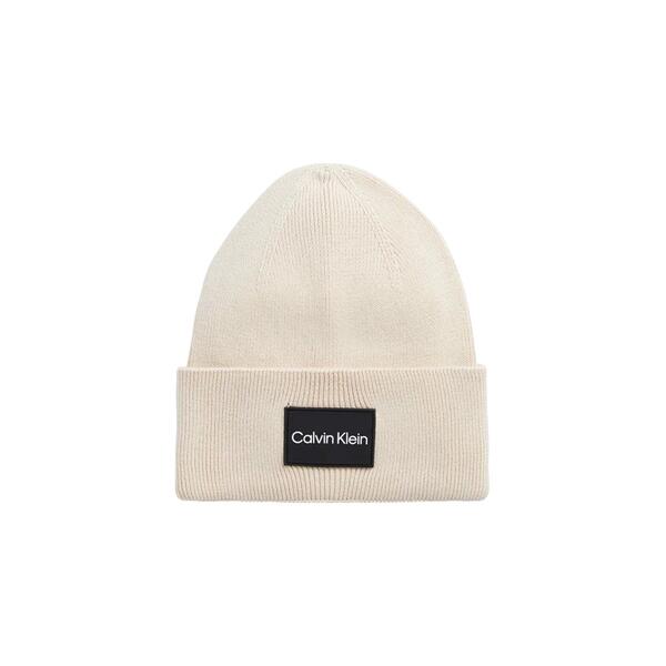 Ανδρικό Σκουφάκι Calvin Klein Fine Cotton Rib Beanie Stony Beige K50K510986-ACE